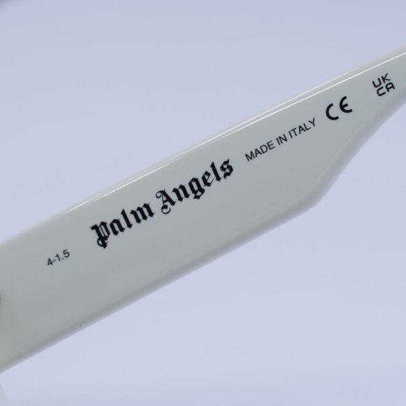 Palm Angels PERI099 HOLLYWOOD 0107 Sunglasses White Cat Eye Frame, Grey Lenses - Picture 8 of 11